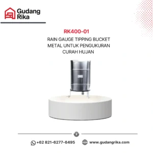 Rain Gauge Tipping Bucket Metal untuk Pengukuran Curah Hujan | Rika RK400-01