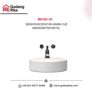 Sensor Kecepatan Angin Cup Anemometer Metal | Rika RK100-01