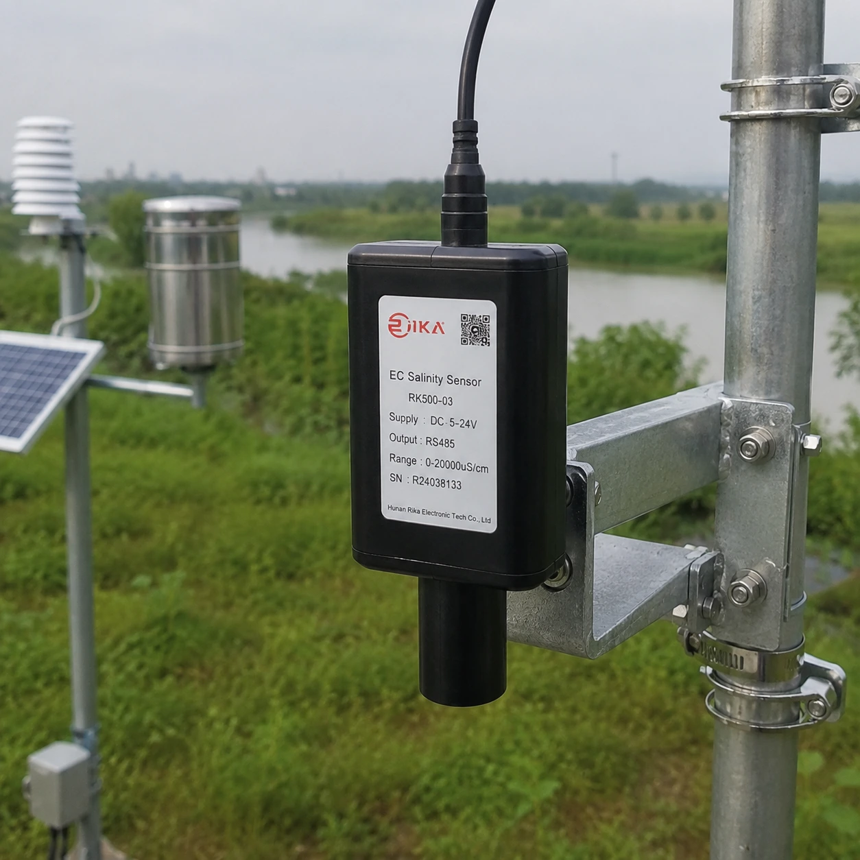 Sensor EC dan Salinitas Air Rika RK500-03 untuk monitoring kualitas air secara real-time